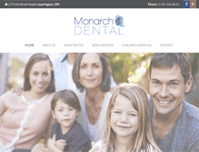 Tablet Screenshot of monarch-dental.com